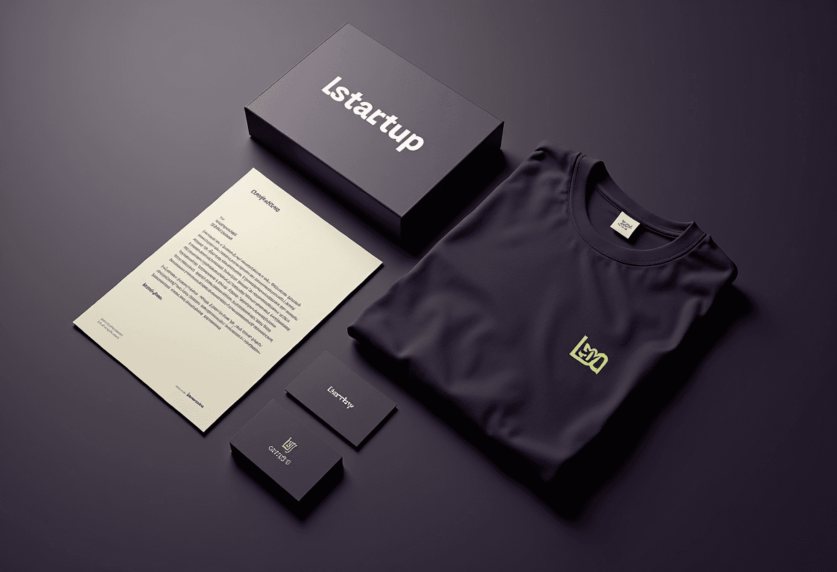 Materiales de lanzamiento de marca startup