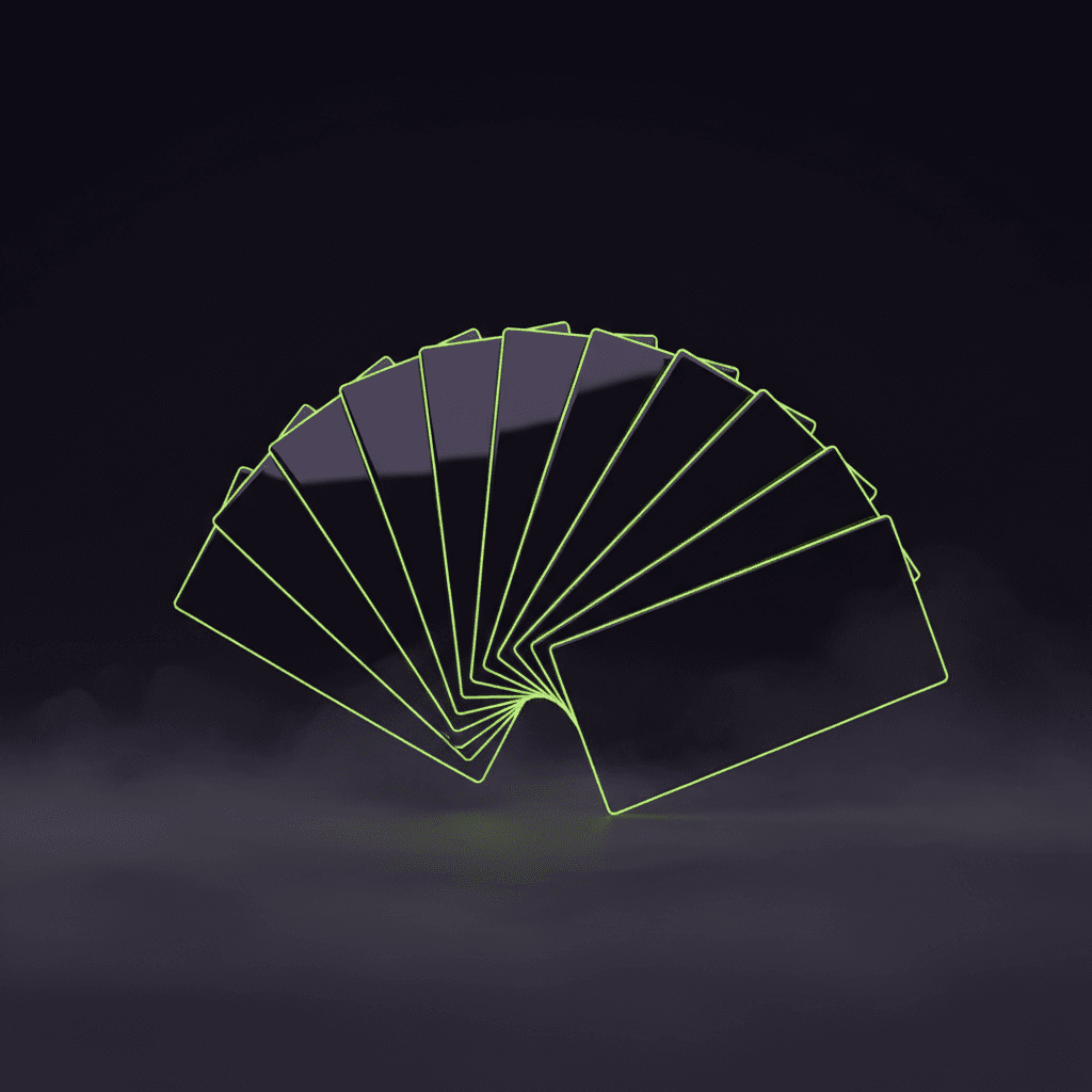 Tres direcciones creativas presentadas en pared