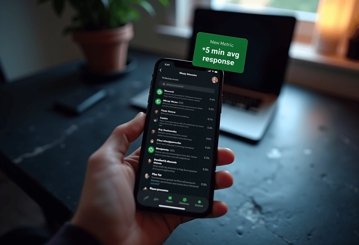 Dashboard de WhatsApp de firma legal