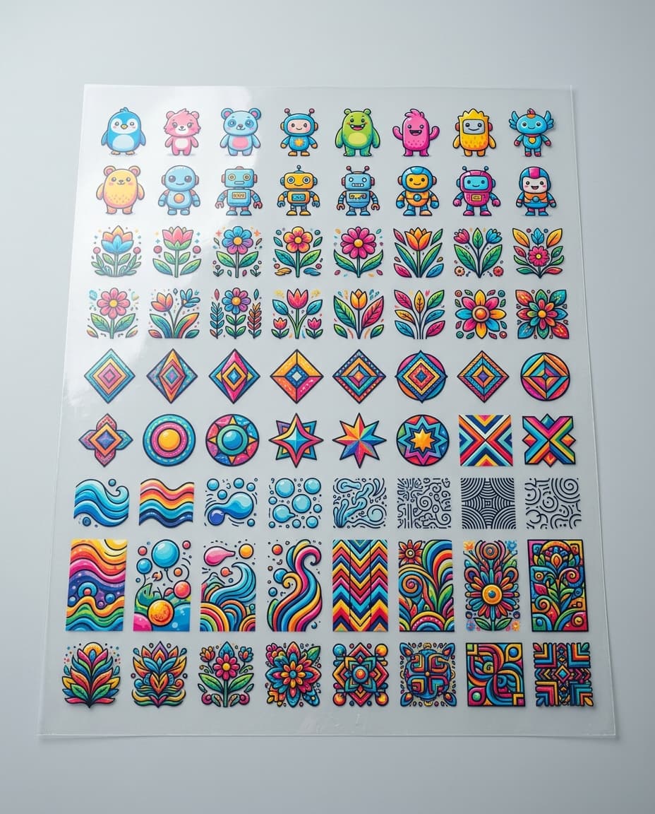 DTF gang sheet for garment pressing